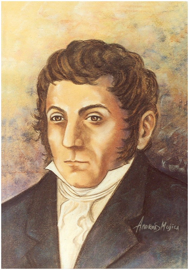 Gioachino Antonio Rossini portrait of Italian composer at young age