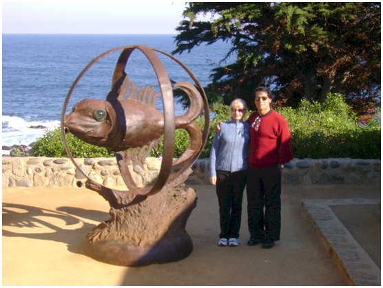 Andreas and Cecilia Mujica at the house-museum of poet Pablo Neruda